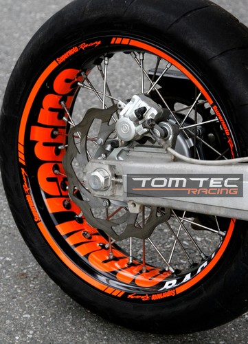 Adesivi cerchi supermoto set - adesivi,